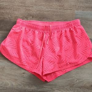 Pink athletic shorts